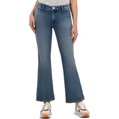 Kut From The Kloth Kelsey Mid Rise Kick Flare Jeans In Effectivness