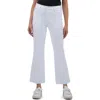 Kut From The Kloth Kelsey Raw Hem High Waist Ankle Flare Jeans In White