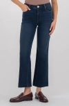 Kut From The Kloth Kelsey Raw Hem Kick Flare Jeans In Blue