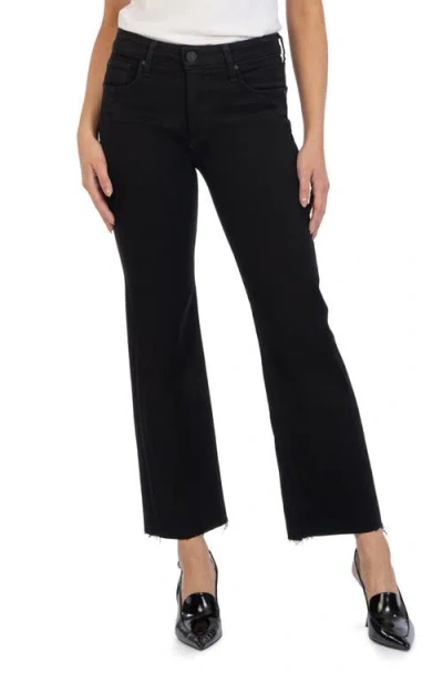 Kut From The Kloth Kelsey Raw Hem Mid Rise Ankle Flare Jeans