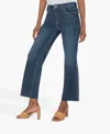 Kut From The Kloth Kelsey High Rise Ankle Flare Jean In Dark Stone Wash In Blue