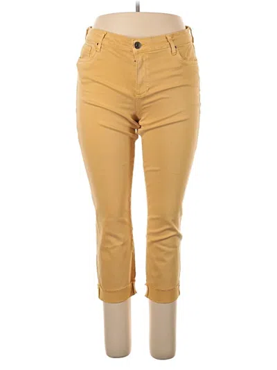 Pre-owned Kut From The Kloth Khaki Pant In Gold
