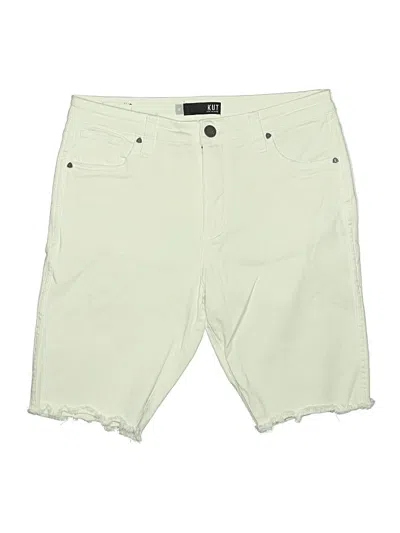 Pre-owned Kut From The Kloth Khaki Shorts In White