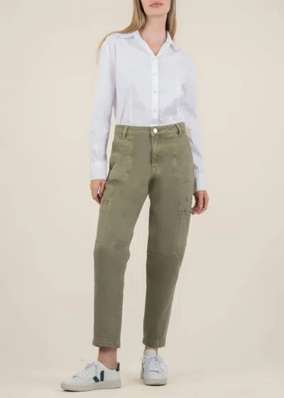Kut From The Kloth Kiera High Rise Barrel Jean In Olive