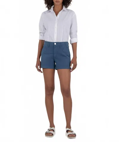 Kut From The Kloth Kimia Wide Leg Short In Ocean Blue