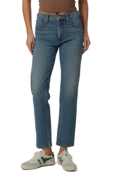 Kut From The Kloth Kit High Waist Ankle Baggy Straight Leg Jeans In Blue