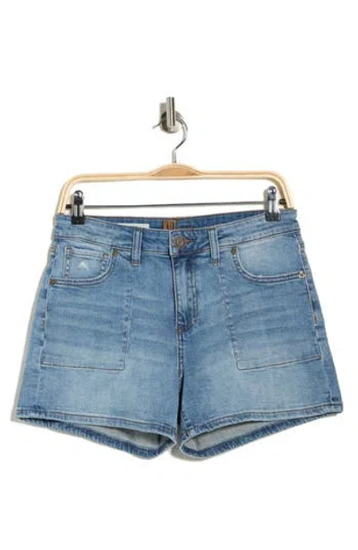 Kut From The Kloth Kity Denim Boyfriend Shorts In Blue