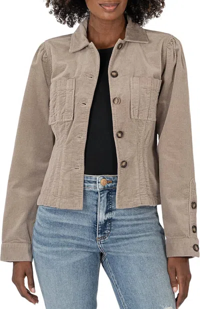 Kut From The Kloth Kyra Corduroy Jacket In Rosemary In Multi
