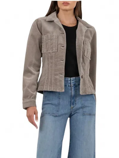 Kut From The Kloth Kyra Plush Corduroy Jacket In Rosemary In Neutral