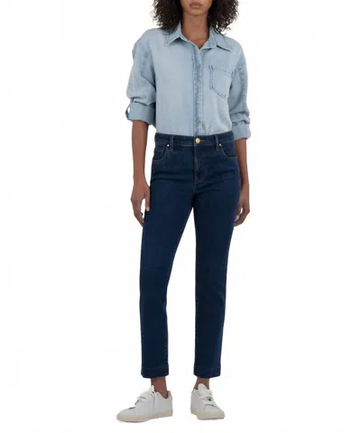 Kut From The Kloth Leighton Long-sleeve Top In Light Wash In Blue
