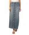 Kut From The Kloth Liora Denim Maxi Skirt In Multi