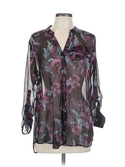 Pre-owned Kut From The Kloth Long Sleeve Blouse In Gray