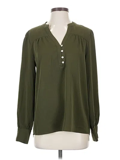 Pre-owned Kut From The Kloth Long Sleeve Blouse In Green