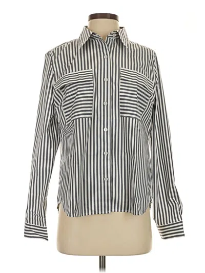 Pre-owned Kut From The Kloth Long Sleeve Blouse In Ivory