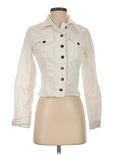 Pre-owned Kut From The Kloth Long Sleeve Blouse In Ivory