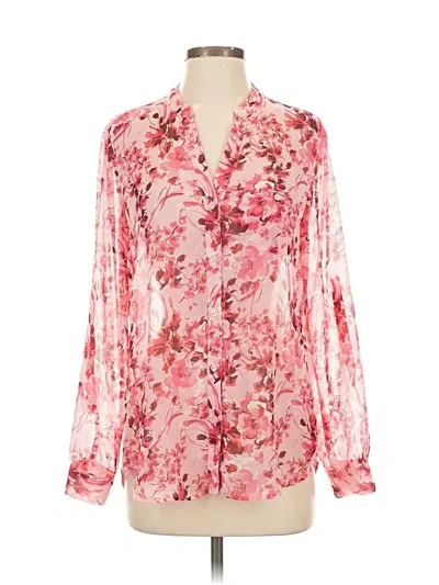 Pre-owned Kut From The Kloth Long Sleeve Blouse In Pink
