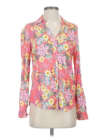 Pre-owned Kut From The Kloth Long Sleeve Blouse In Pink