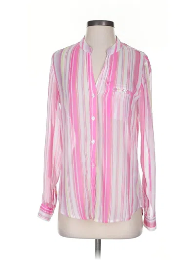 Pre-owned Kut From The Kloth Long Sleeve Blouse In Pink