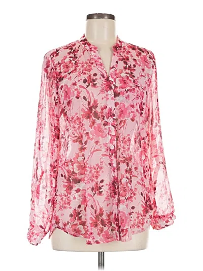 Pre-owned Kut From The Kloth Long Sleeve Blouse In Pink