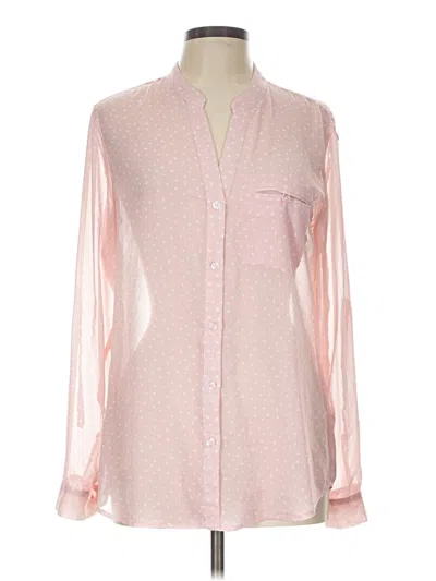 Pre-owned Kut From The Kloth Long Sleeve Blouse In Pink
