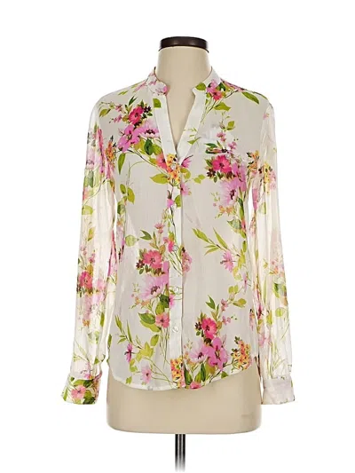 Pre-owned Kut From The Kloth Long Sleeve Blouse In White