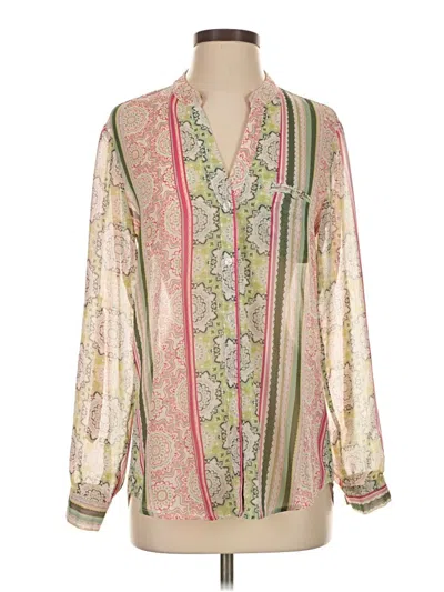 Pre-owned Kut From The Kloth Long Sleeve Blouse In White