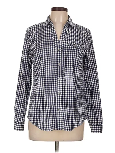 Pre-owned Kut From The Kloth Long Sleeve Button Down Shirt In Blue