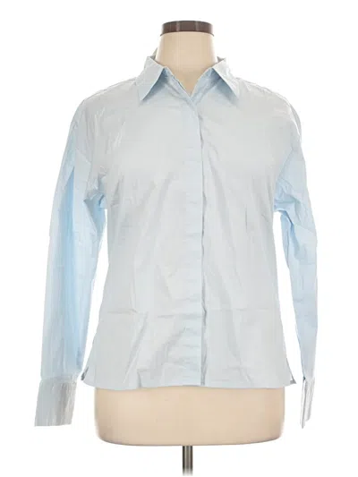 Kut From The Kloth Long Sleeve Button Down Shirt In Blue