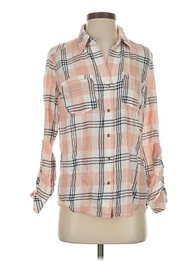Pre-owned Kut From The Kloth Long Sleeve Button Down Shirt In Pink