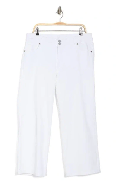 Kut From The Kloth Lucy Double Button High Waist Wide Leg Jeans In Optic White