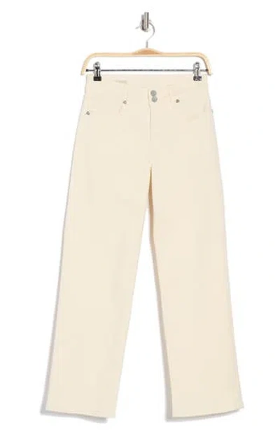 Kut From The Kloth Lucy High Waist Double Button Wide Leg Jeans In Sand