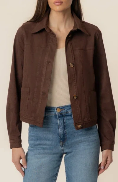 Kut From The Kloth Matilda Trucker Jacket In Brown