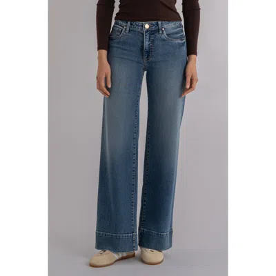 Kut From The Kloth Maya Fab Ab Wide Leg Jeans In Blue
