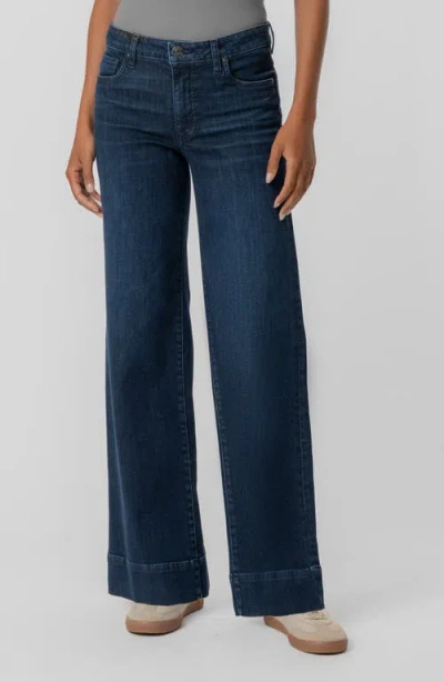 Kut From The Kloth Maya Fab Ab Wide Leg Jeans In Blue