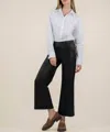 Kut From The Kloth Meg Coated High Rise Pants In Black In Black