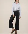 Kut From The Kloth Meg Coated Wide Leg Jeans In Black In Black