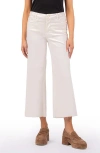 Kut From The Kloth Meg Fab Ab High Waist Wide Leg Jeans In Ecru