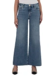 Kut From The Kloth Meg Fab Ab High Waist Raw Hem Ankle Wide Leg Jeans