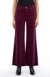 Kut From The Kloth Baby Bootcut Corduroy Jeans In Mulberry