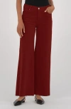Kut From The Kloth Meg Fab Ab High Waist Wide Leg Jeans In Red