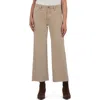 Kut From The Kloth Meg Fab Ab Raw Hem High Waist Ankle Wide Leg Jeans In Brown