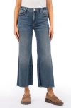 KUT FROM THE KLOTH KUT FROM THE KLOTH MEG FAB AB RAW HEM HIGH WAIST ANKLE WIDE LEG JEANS