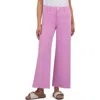 Kut From The Kloth Meg Fab Ab Raw Hem High Waist Ankle Wide Leg Jeans In Peony Pink