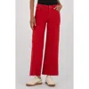 Kut From The Kloth Meg Fab Ab Raw Hem High Waist Ankle Wide Leg Jeans In Red