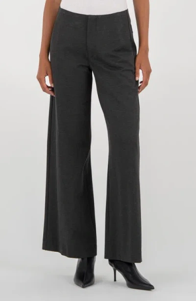 Kut From The Kloth Meg High Rise Crop Wide Leg Pants In Gray