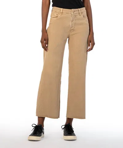 Kut From The Kloth Meg High Rise Fab Ab Jeans In Toast In Brown