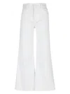 KUT FROM THE KLOTH MEG HIGH RISE FAB AB WIDE LEG RAW HEM IN OPTIC WHITE