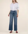 Kut From The Kloth Meg High Rise Wide Leg Jean In Family With Med Base Wash In Blue