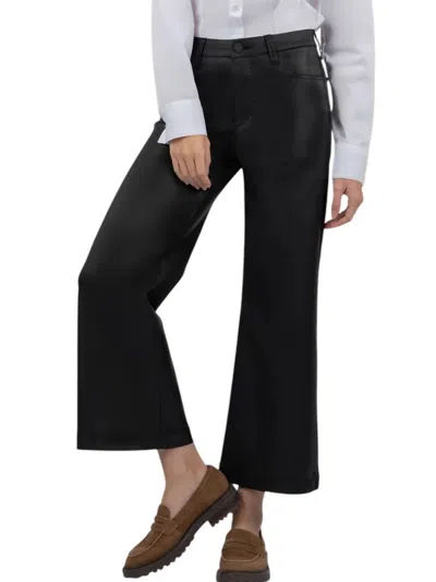 Kut From The Kloth Meg High Rise Jeans In Black Coated