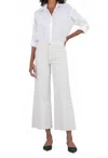 Kut From The Kloth Meg Velvet High Rise Wide Leg Pants In Ecru In White